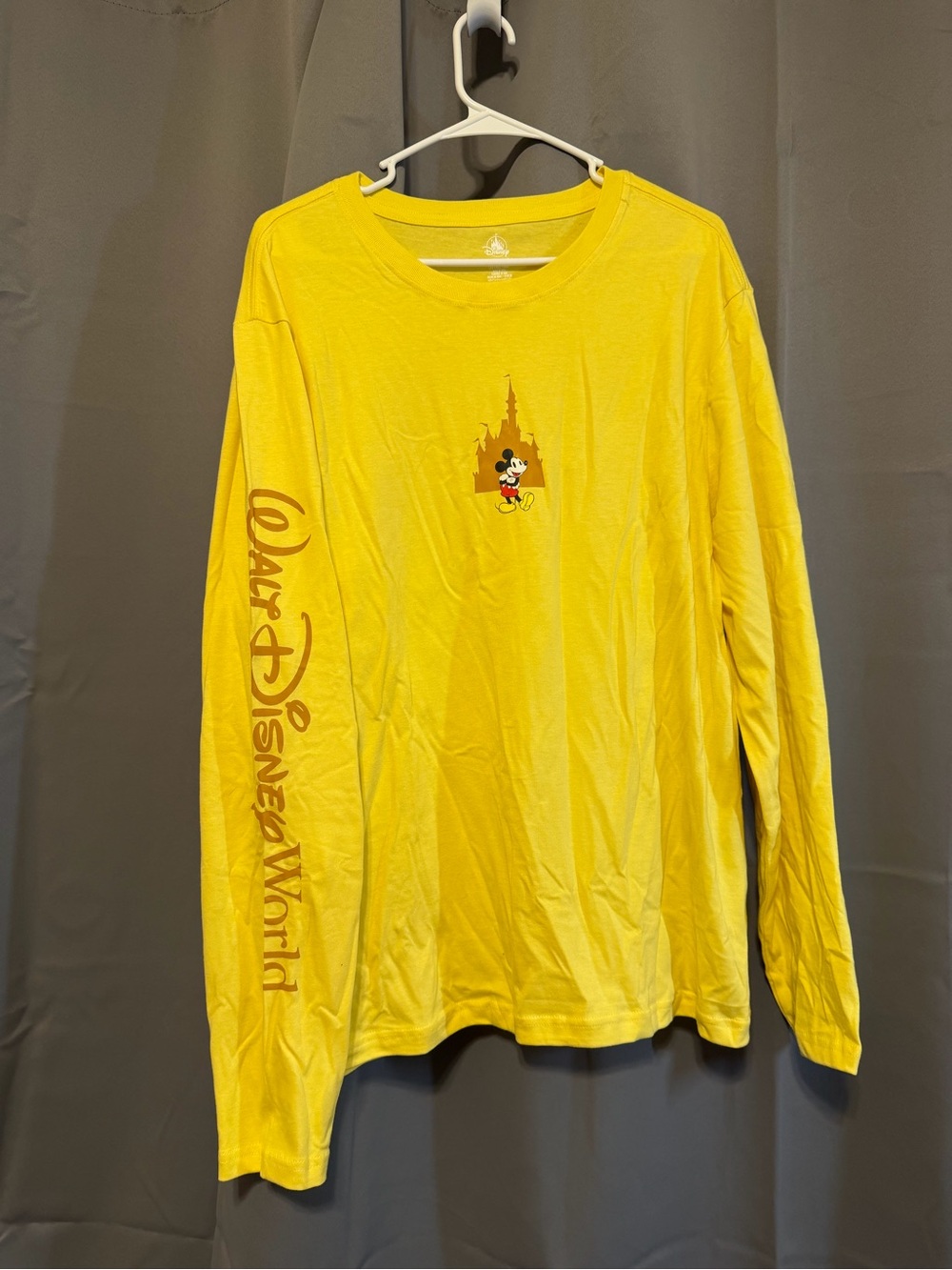 Disney Parks Yellow Mickey Mouse Long Sleeve Size Large NWT